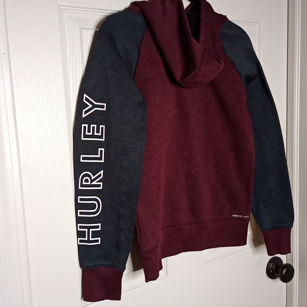 Hurley Nike Dri-FIT Icon hoodie w/ Kangaroo Pocket SZ. Medium - Picture 3 of 5